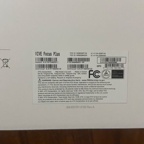 HTC VIVE Focus Plus Enterprise VR Headset 99HARH001-00, Brand New - Picture 14 of 16